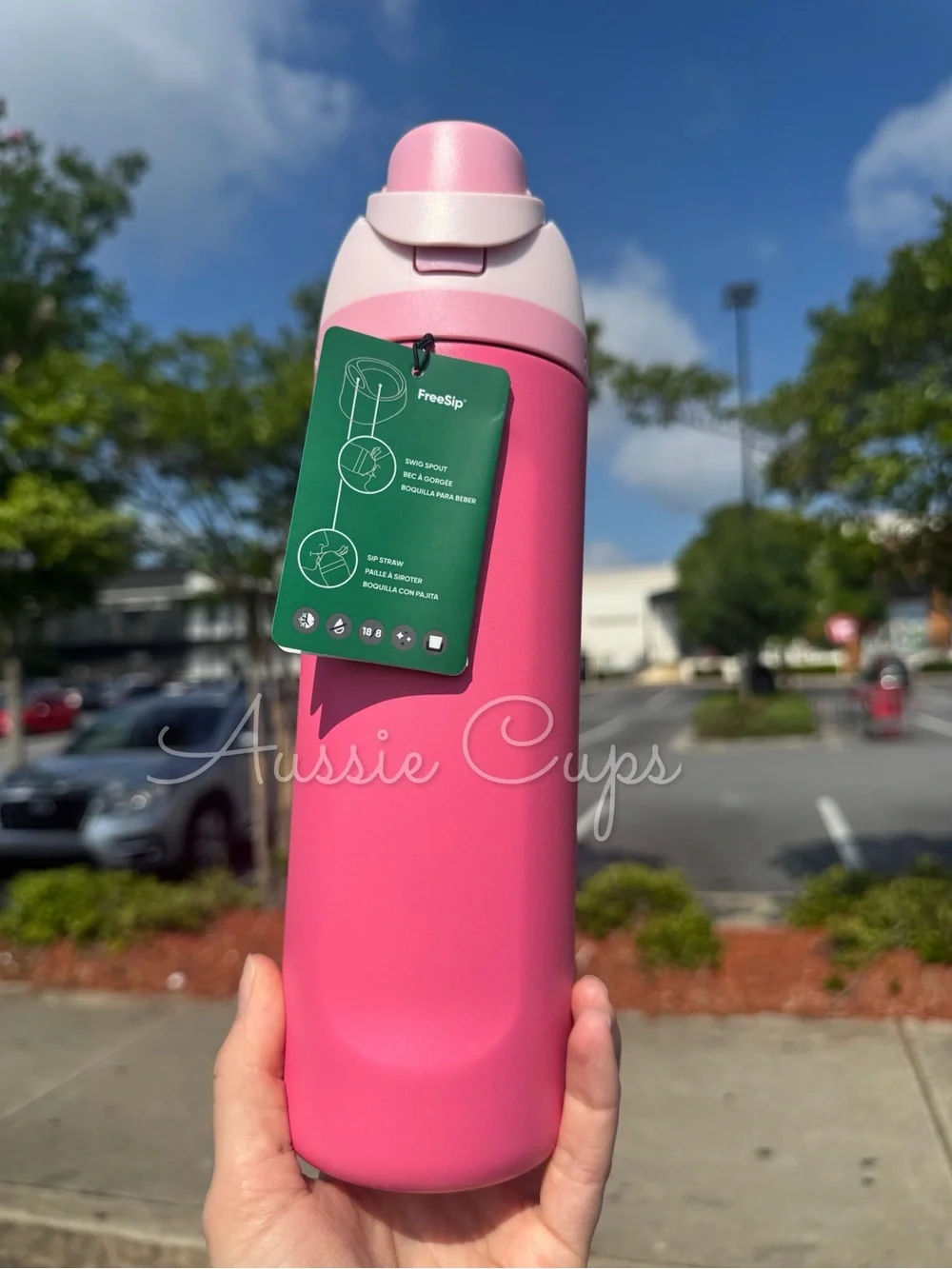 Pink Starbucks X Owala FreeSip 24 oz Insulated Water Bottle, limited